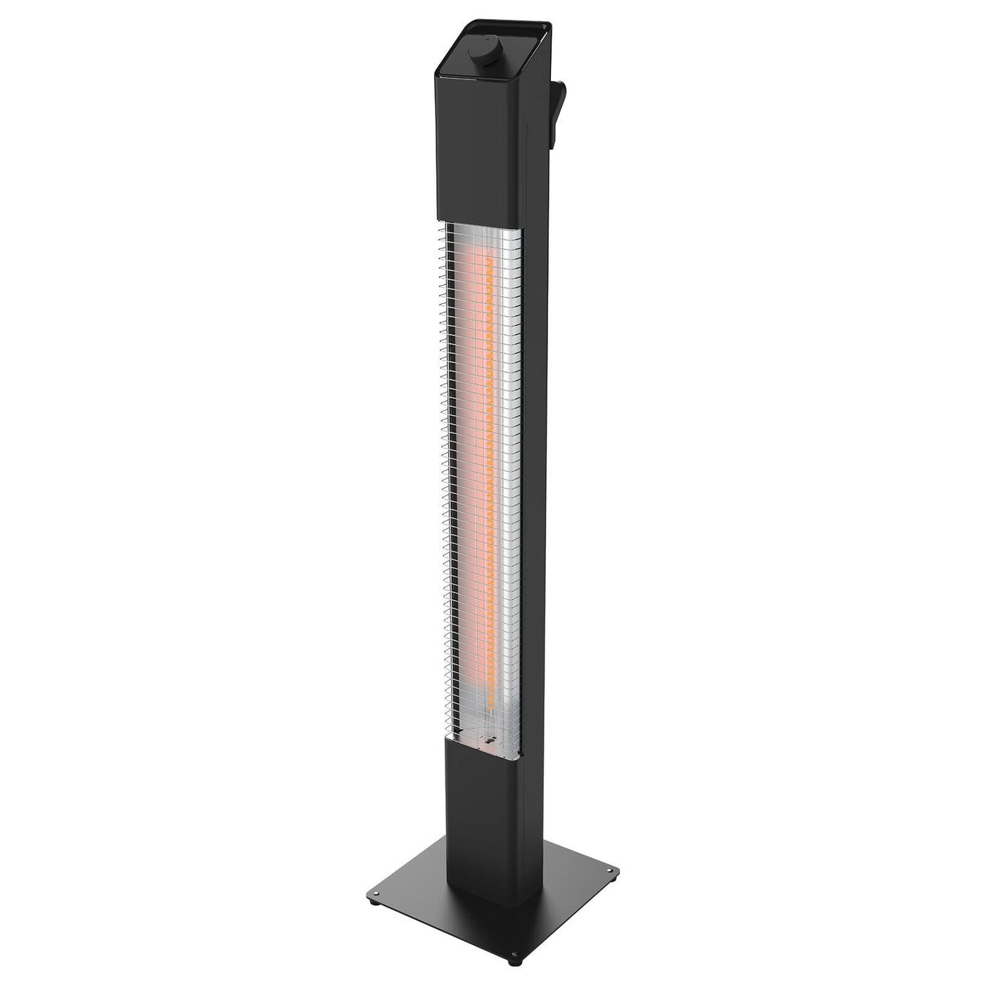 Black outdoor electric heater