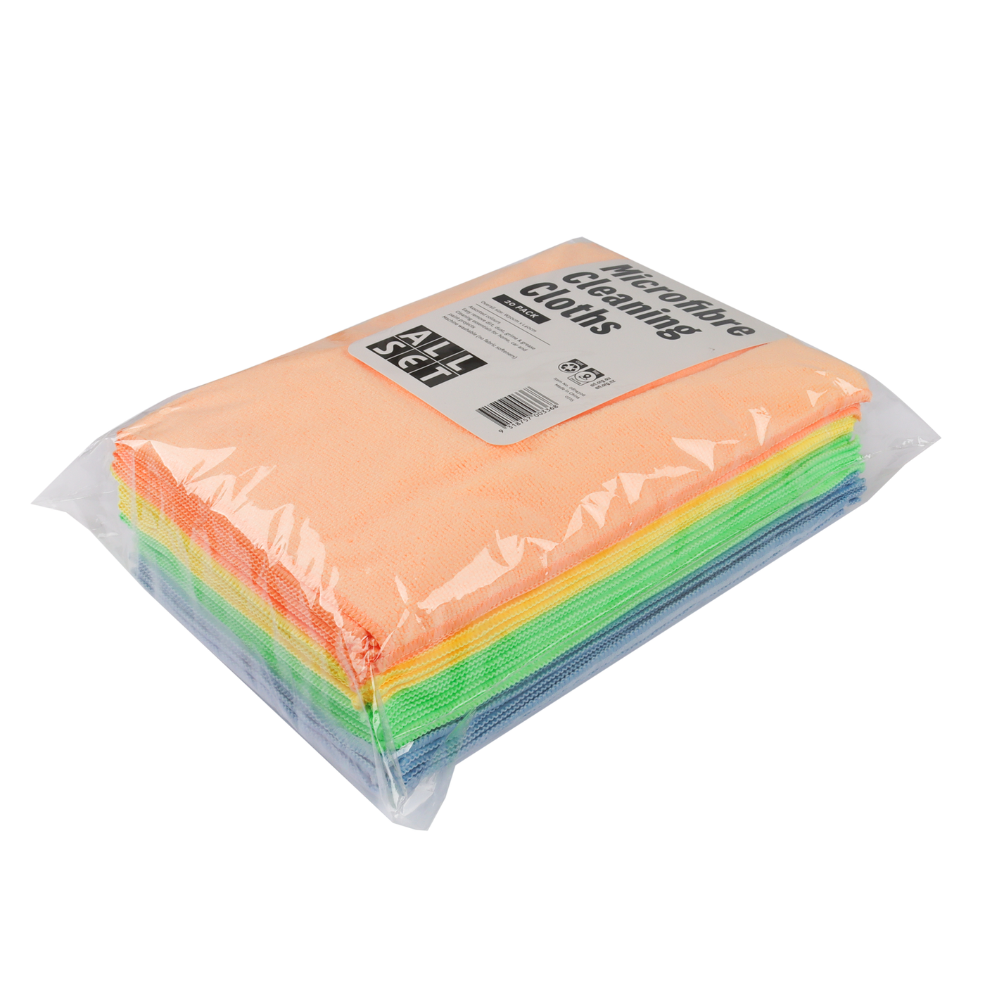 Microfibre cleaning cloths 20 pack